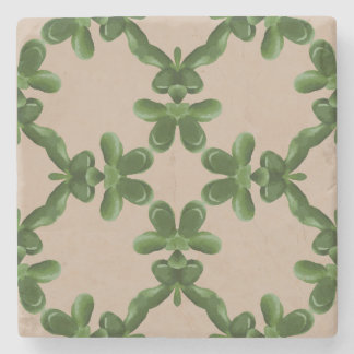 Jade Lattice in Beige Steinuntersetzer