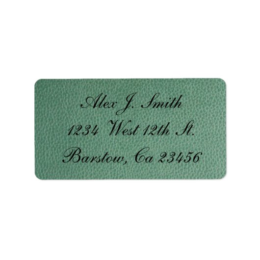 Jade Leather Bricks Stilvoll Adressaufkleber (Vorne)