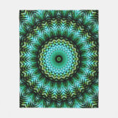 Jade-Mandala Fleecedecke (Vorderseite)