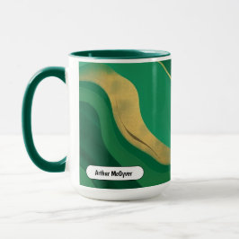 Jade Modern Aesthetic Emerald Mystic Swirl Tasse