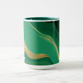 Jade Modern Aesthetic Emerald Mystic Swirl Tasse (Zentrum)