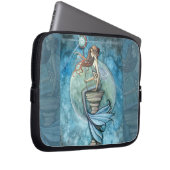 Jade Moon Mermaid Laptop Sleeve (Vorne Rechts)