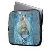 Jade Moon Mermaid Laptop Sleeve (Vorderseite Links)
