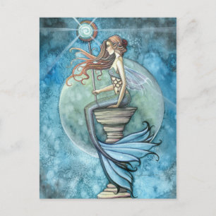Jade Moon Mermaid Postcard Postkarte