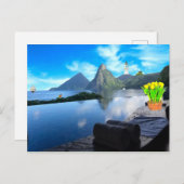 Jade Mountain Resort Postcard Postkarte (Vorne/Hinten)