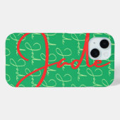 Jade Name Design Pattern Case-Mate iPhone Hülle (Rückseite (Horizontal))