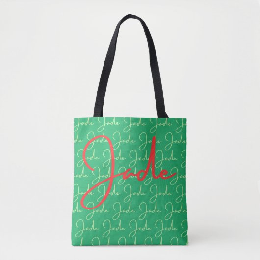 Jade Name Design Pattern Tasche (Vorderseite)