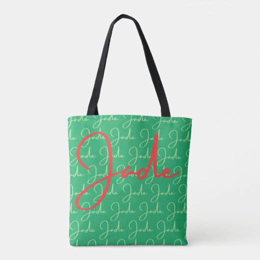 Jade Name Design Pattern Tasche (Rückseite)