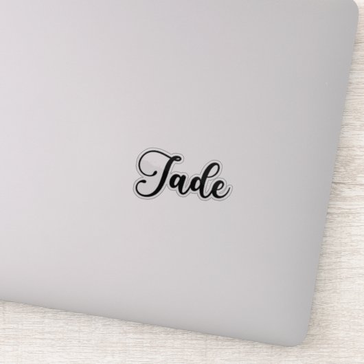 Jade Name - Handgeschriebene Kalligrafie Aufkleber (Detail)