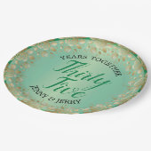 Jade-Papierplatte Pappteller (Schrägansicht)