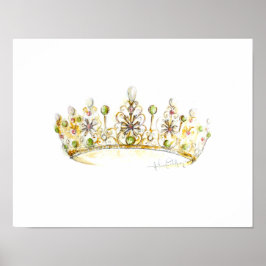 Jade Pearl Crown von Heather French Henry Poster