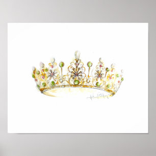 Jade Pearl Crown von Heather French Henry Poster