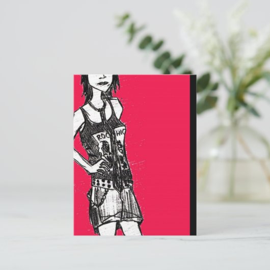 Jade Postcard | EL Postkarte (Stehend Vorderseite)