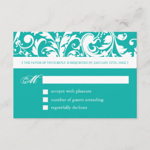 Jade Reply Cards - UAWG 3,5 Zoll X 5 Zoll RSVP Karte