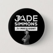 Jade Simmons for President Button (Vorderseite)