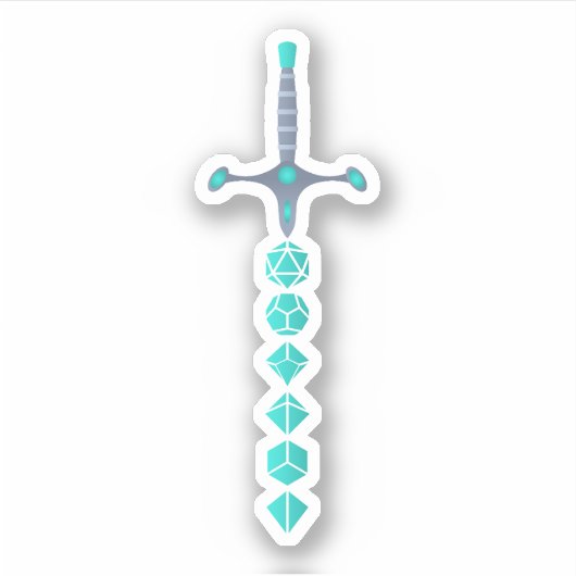 Jade Sword of the Paladin Tabletop RPG Aufkleber (Vorderseite)