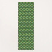 Jade Tree Blätter auf Green Yogamatte (Vorderseite)