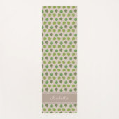 Jade Tree Blätter & Name auf Beige Yoga Mat Yogamatte (Vorderseite)