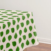 Jade Tree Green Blätter auf hellbeige Tischdecke (Beispiel)