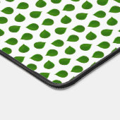 Jade Tree Green Blätter auf Weiß Schreibtischunterlage (Ecke)