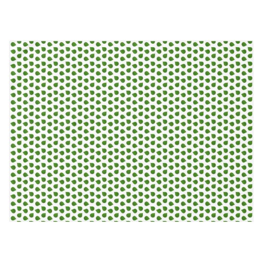 Jade Tree Green Blätter auf Weiß Tischdecke (Vorderseite (Horizontal))