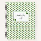 Jade Tree Green Blätter Notebook Notizblock (Vorderseite)