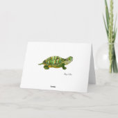 Jade Turtle Birthday Card Karte (Rückseite)