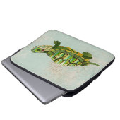 Jade-Turtle-Computersleeve Laptopschutzhülle (Vorne Knopf)
