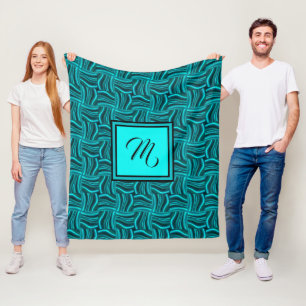 Jade und Black Fleece Blankon Monogramm