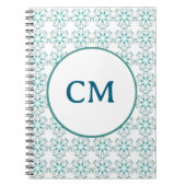 Jade und Blue Wirbel Notizblock (Vorderseite)