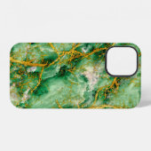 Jade und Gold iPhone Hülle (Rückseite (Horizontal))