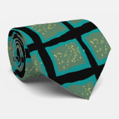 Jade und Türkis mit Gold Krawatte (Gerollt)
