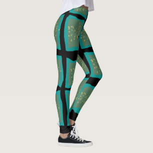 Jade und Türkis mit Gold Leggings