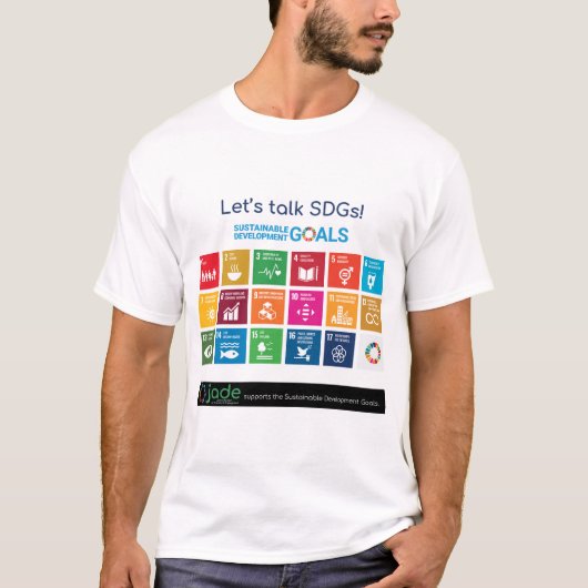 Jade unterstützt SDGs- & Be the change T - Shirt (Vorderseite)