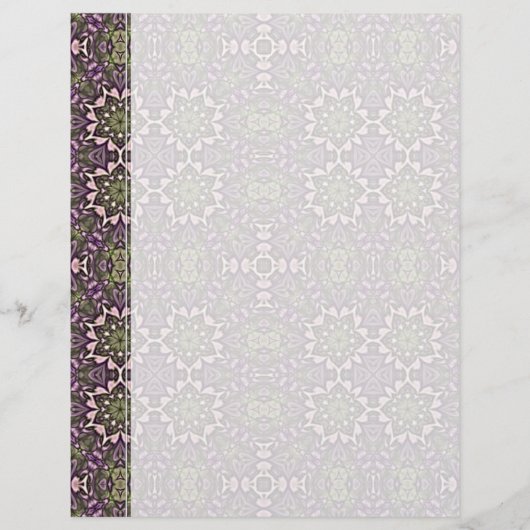 Jade & Violet Kaleidoscope Pattern (Vorderseite)