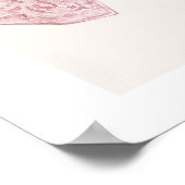 JADE Wine Cowgirl Country Bachelorette Itinerary Poster (Ecke)