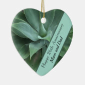 Jade zum 26. Hochzeitstag Keramik Ornament (Rechts)