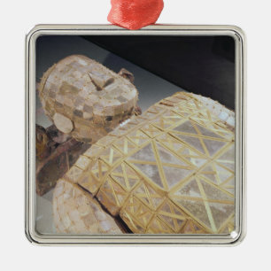Jadebeerdigungs-Anzug Silbernes Ornament