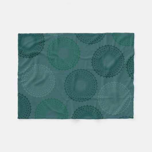 Jaded Aquamarin Lace Doily Fleecedecke (Vorderseite (Horizontal))
