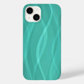 Jadedampfgewässer abstraktes Aqua-Blau Case-Mate iPhone Hülle (Rückseite)