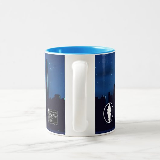 Jaded's Q-Store-Tasse Zweifarbige Tasse (Henkel)