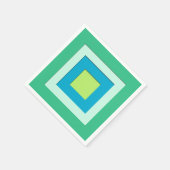 Jadegrün - Quadrate aus dem Mittelalter Serviette (Ecke)
