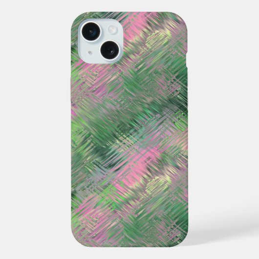 Jadegrünes Kristall-Gel-Muster iPhone Hülle (Rückseite)