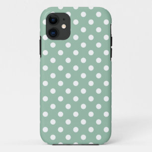 Jadegrünes Punkte-Muster Case-Mate iPhone Hülle