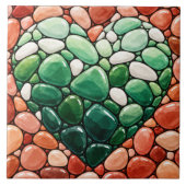 Jadeherz Fliese (Vorderseite)