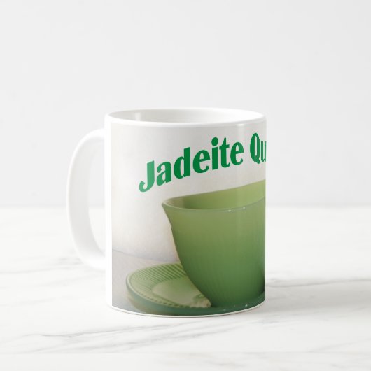 Jadeit-Königin-Tasse Kaffeetasse (Vorderseite Links)