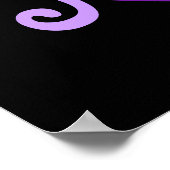 Jaden in Lila Poster (Ecke)