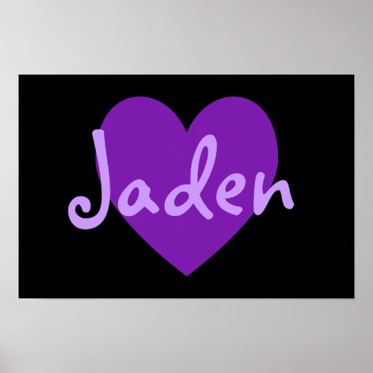 Jaden in Lila Poster (Vorne)