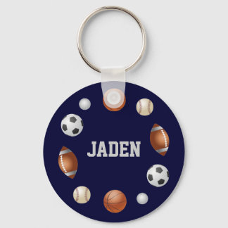 Jaden World of Sports Key Chain - Blue Schlüsselanhänger