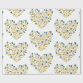 J'adore. Adore Fall. Herbstlaube und Blaubeeren Geschenkpapier (Flach)